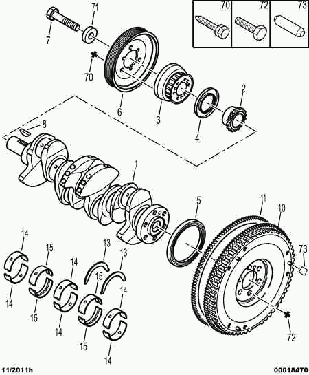 CITROËN/PEUGEOT 0515 N0 - Puleggia cinghia, Albero a gomiti www.autoricambit.com