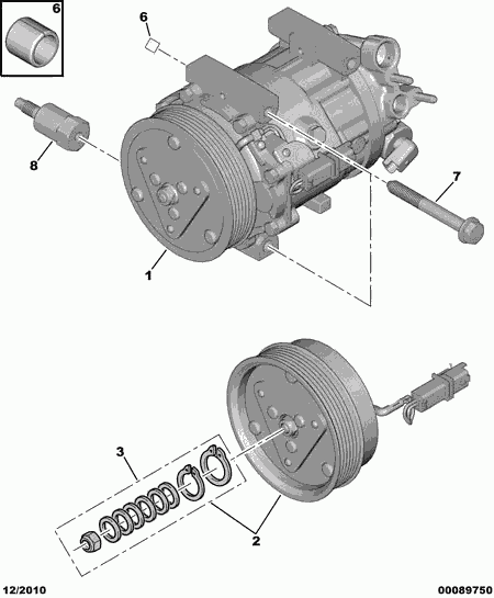 RENAULT 6453 RE - Compressore, Climatizzatore www.autoricambit.com