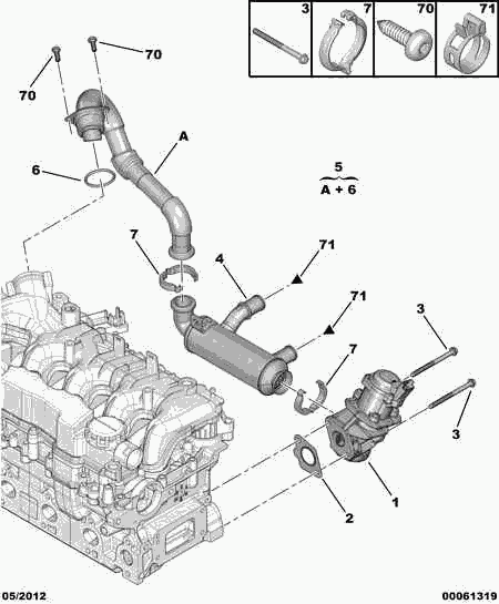 Suzuki 1618.NR - Valvola ricircolo gas scarico-EGR www.autoricambit.com