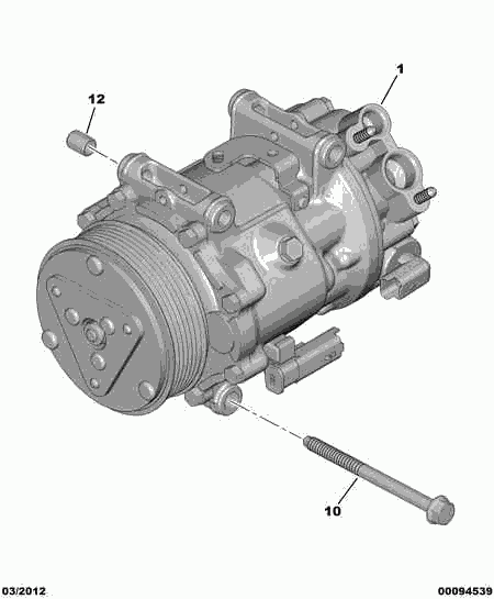 CITROËN/PEUGEOT 6453 QL - Compressore, Climatizzatore www.autoricambit.com