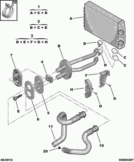 CITROËN 6466 F5 - Flessibile radiatore www.autoricambit.com