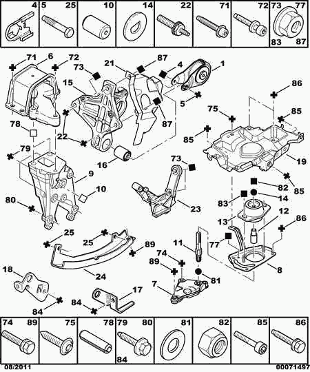 PEUGEOT 1839.94 - Sospensione, Motore www.autoricambit.com