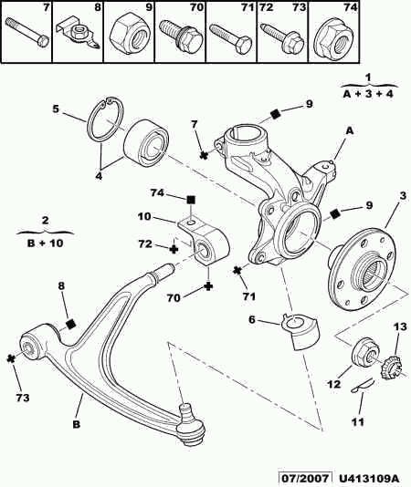 PEUGEOT 3520 V3 - Sospensione a ruote indipendenti www.autoricambit.com