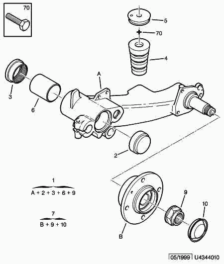 CITROËN/PEUGEOT 5131 49* - Kit riparazione, Corpo assiale www.autoricambit.com