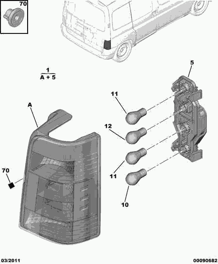 CITROËN 6350 Z0 - Luce posteriore www.autoricambit.com