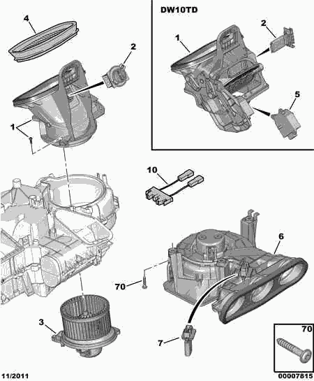 PEUGEOT 6450.GV - Resistenza, Ventilatore abitacolo www.autoricambit.com