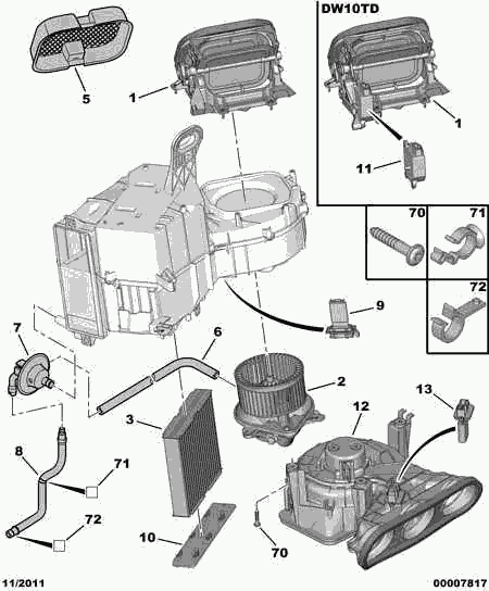 PEUGEOT 6450 NV - Resistenza, Ventilatore abitacolo www.autoricambit.com