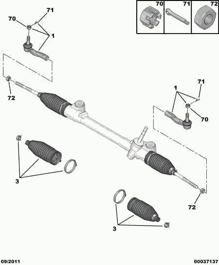 CITROËN 4066 A3 - Kit soffietto, Sterzo www.autoricambit.com