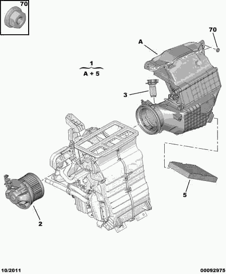 CITROËN/PEUGEOT 6445 ZA - Resistenza, Ventilatore abitacolo www.autoricambit.com