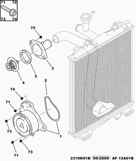 PEUGEOT 1338 E8 - Termostato, Refrigerante www.autoricambit.com