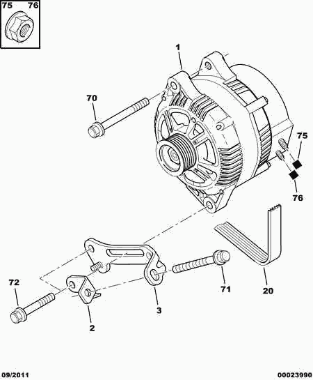 PEUGEOT 5705 NP - Alternatore www.autoricambit.com