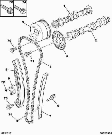 TOYOTA 0849.28 - Kit catena distribuzione www.autoricambit.com