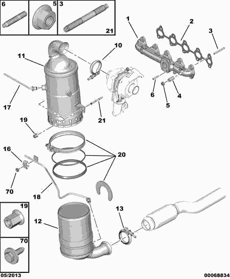 DS 0376.41 - TURBO SUPPORT STUD www.autoricambit.com