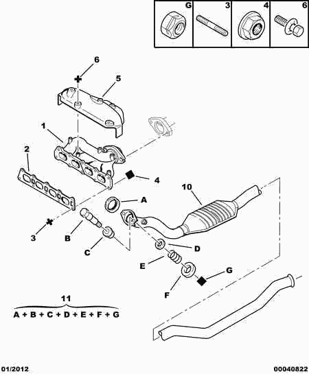 CITROËN 1706 56 - Catalizzatore www.autoricambit.com