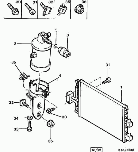 CITROËN 6453.Y5 - Essiccatore, Climatizzatore www.autoricambit.com