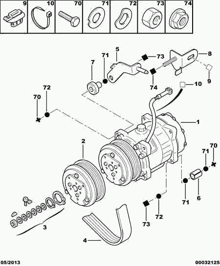 CITROËN/PEUGEOT 6453 FE - Compressore, Climatizzatore www.autoricambit.com