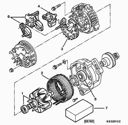 PEUGEOT 5761.91 - Regolatore di tensione del generatore www.autoricambit.com