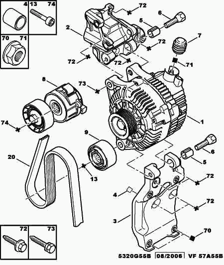 DS (CAPSA) 5750.XR - DRIVE BELT ALTERNATEUR www.autoricambit.com