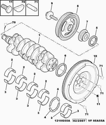 CITROËN/PEUGEOT 0113.T5 - Kit cuscinetto albero a gomiti www.autoricambit.com