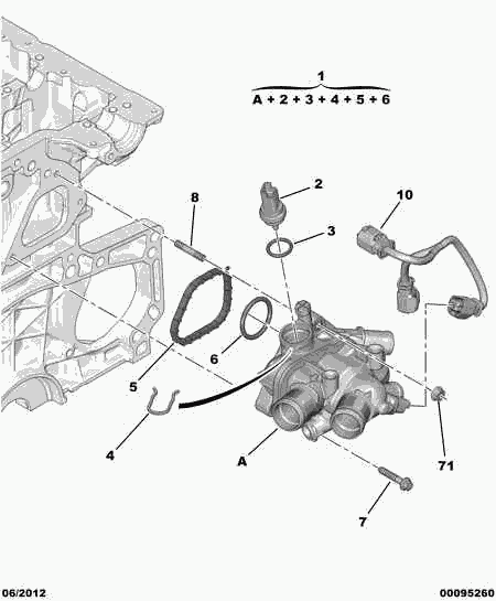 DS V7 645 580 80 - Termostato, Refrigerante www.autoricambit.com