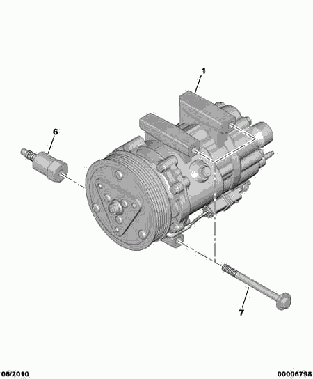 CITROËN/PEUGEOT 6453 QP - Compressore, Climatizzatore www.autoricambit.com