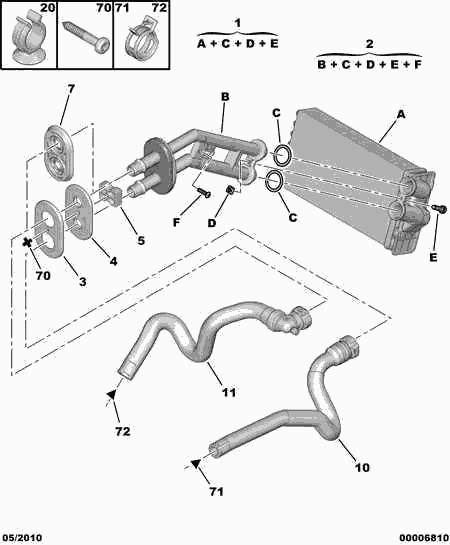 CITROËN 6448 N5 - Scambiatore calore, Riscaldamento abitacolo www.autoricambit.com