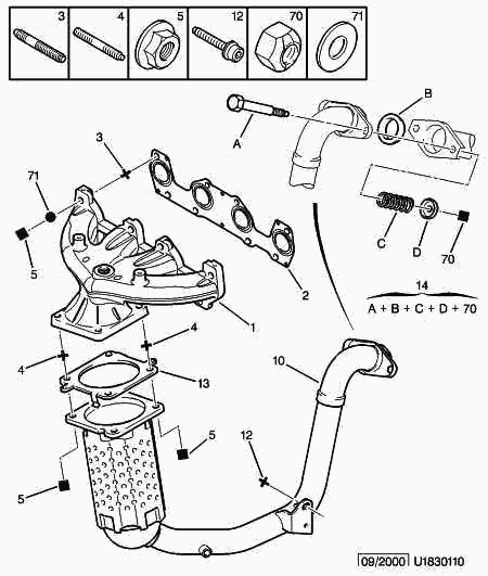 PEUGEOT 1731 N1 - Catalizzatore www.autoricambit.com