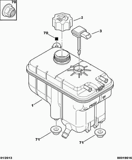 PEUGEOT 1323 84 - Serbatoio compensazione, Refrigerante www.autoricambit.com
