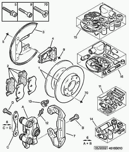 PEUGEOT 4252 57 - Kit pastiglie freno, Freno a disco www.autoricambit.com