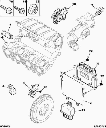 CITROËN 59 462 8 - Sensore di detonazione www.autoricambit.com