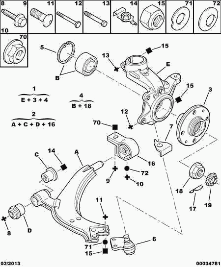 PEUGEOT 3522.50 - Bullone/Vite www.autoricambit.com