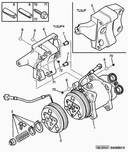 CITROËN/PEUGEOT 6453 FR - Compressore, Climatizzatore www.autoricambit.com