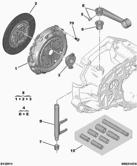 PEUGEOT 2050 R6 - Kit frizione www.autoricambit.com