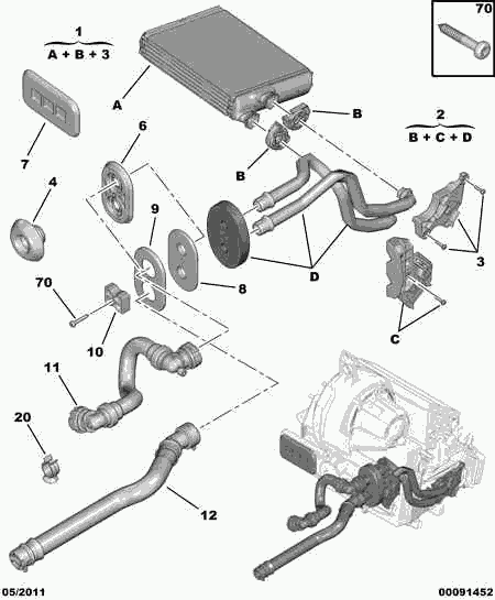 CITROËN 6466 VV - Flessibile radiatore www.autoricambit.com