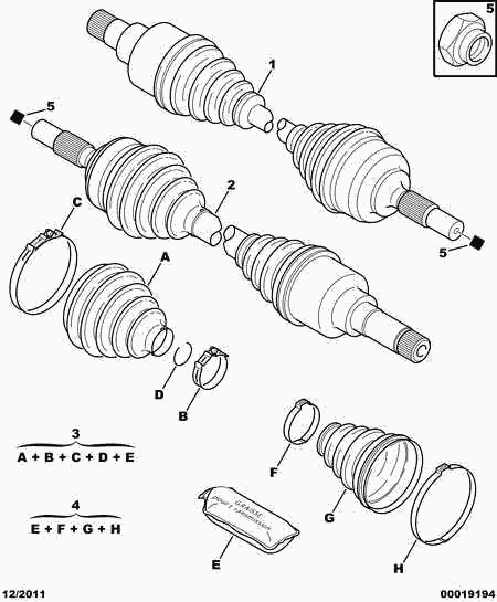 CITROËN 3273 SG - Albero motore/Semiasse www.autoricambit.com