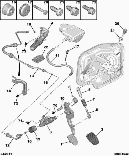 PEUGEOT 2182 07 - Cilindro trasmettitore, Frizione www.autoricambit.com