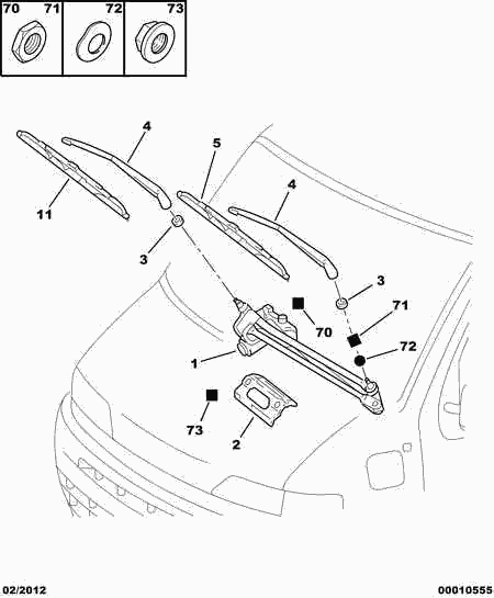 CITROËN 6423 K6 - WINDSCREEN WIPER BLADE www.autoricambit.com