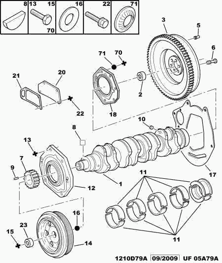 CITROËN (DF-PSA) 0514 C2 - Paraolio, Albero a gomiti www.autoricambit.com