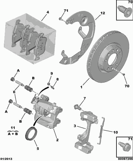 CITROËN (DF-PSA) 16 098 978 80 - BRAKE CALIPER LEVER SPRING www.autoricambit.com