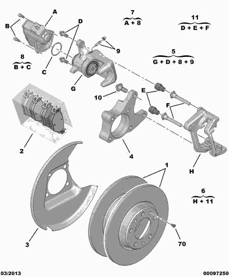 DS 16 090 009 80 - Kit pastiglie freno, Freno a disco www.autoricambit.com