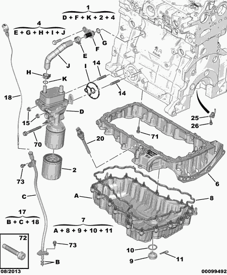 CITROËN/PEUGEOT 98 075 943 80 - Radiatore olio, Olio motore www.autoricambit.com