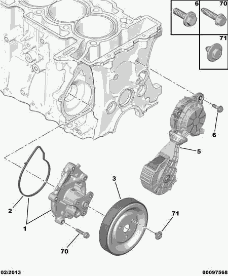 CITROËN (DF-PSA) 98 015 733 80 - WATER PUMP www.autoricambit.com