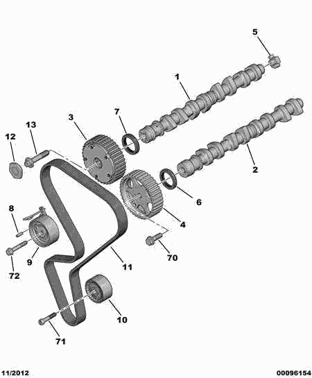 CITROËN 0807.35 - Paraolio, Albero a camme www.autoricambit.com