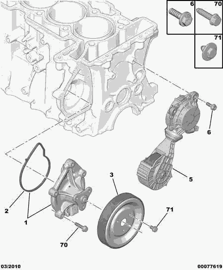 Mini 1201 H8 - Pompa acqua www.autoricambit.com