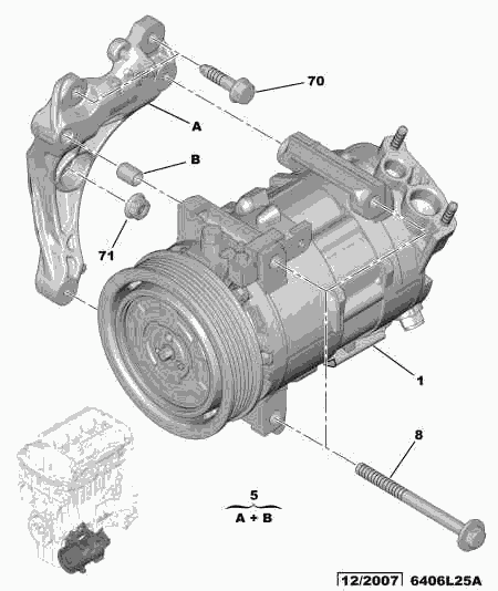 CITROËN/PEUGEOT 6453 WH - Compressore, Climatizzatore www.autoricambit.com