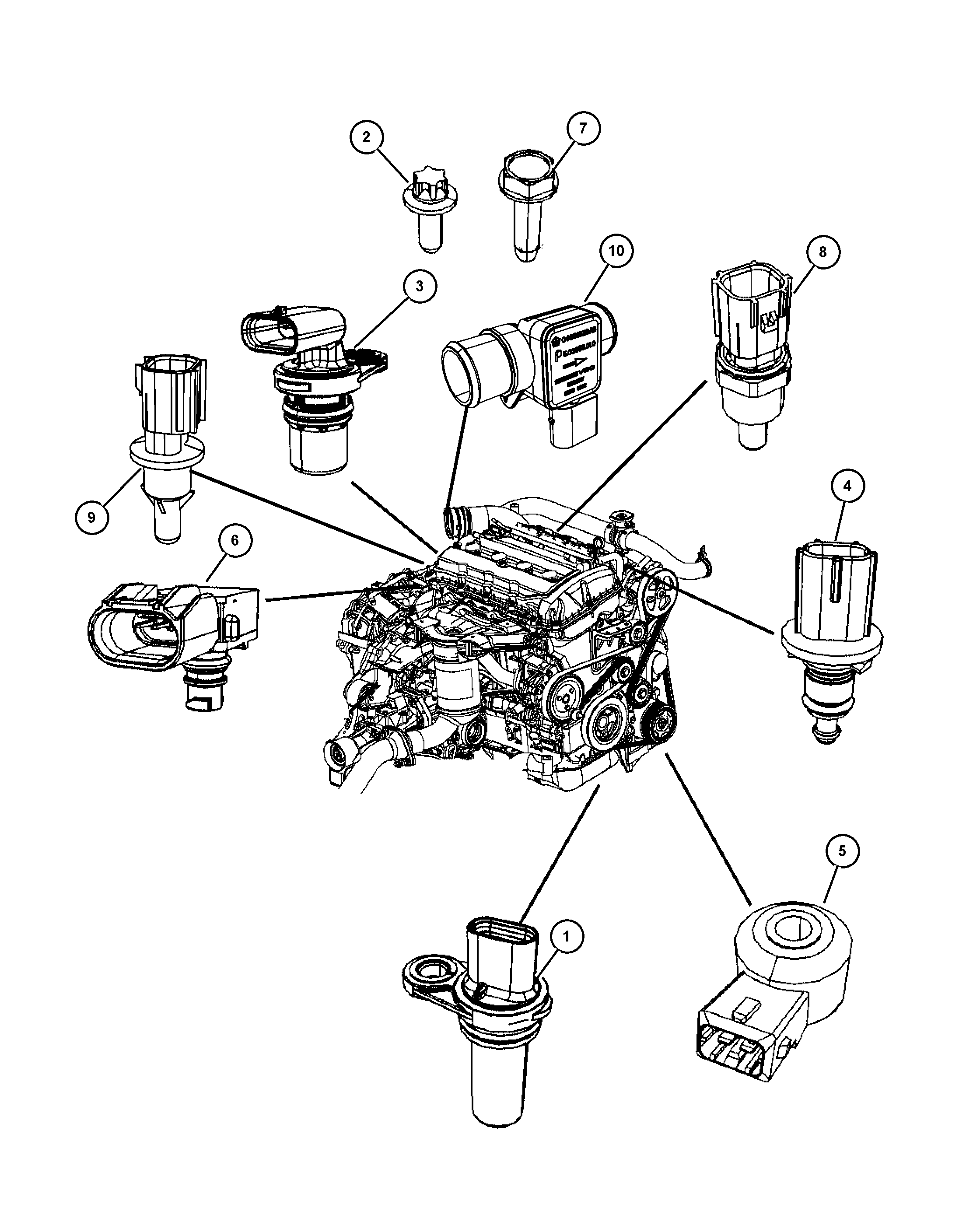 Jeep 56028 364AA - SENSOR AIR TEMPERATURE www.autoricambit.com