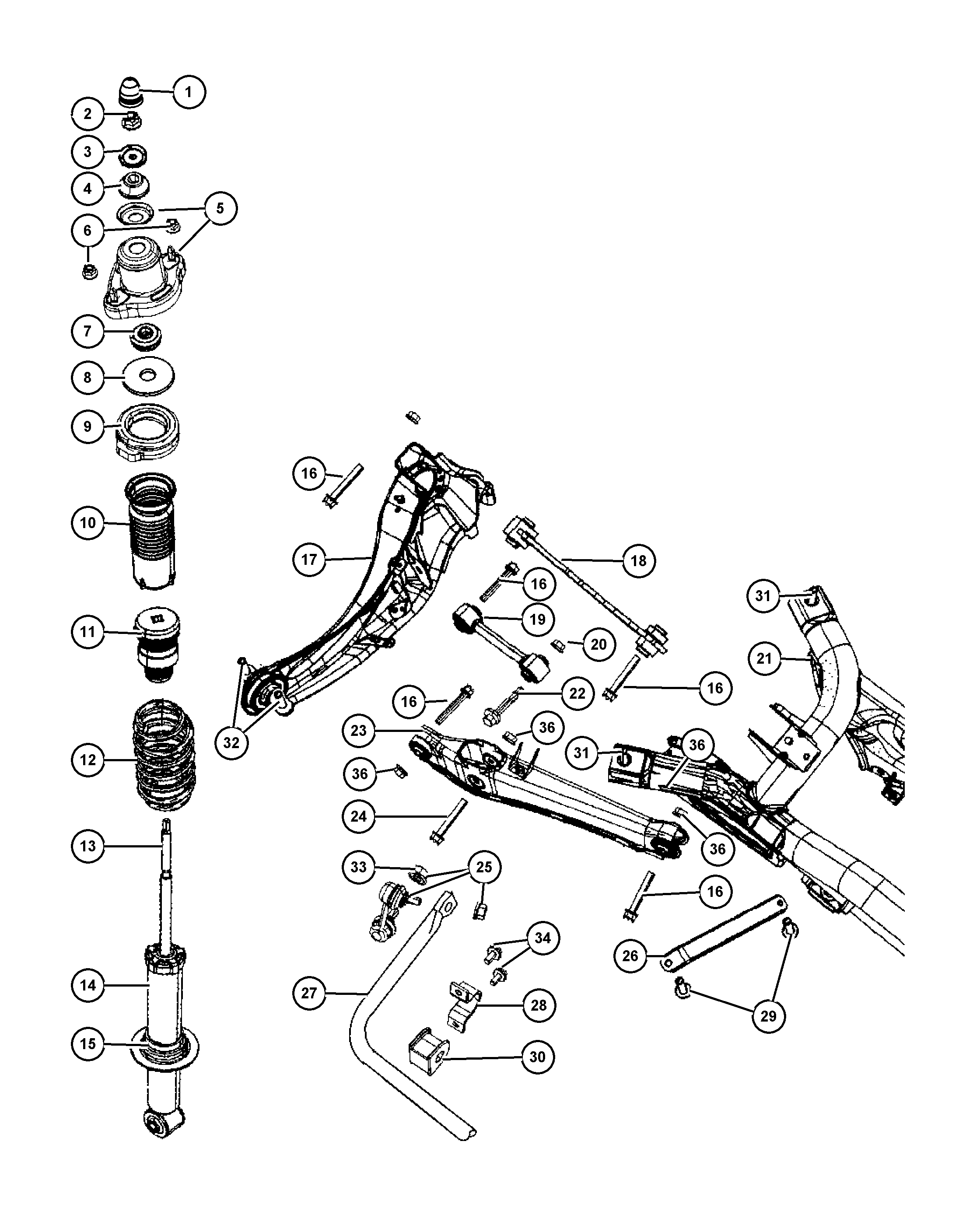 Jeep 5105 272AA - Sospensione a ruote indipendenti www.autoricambit.com