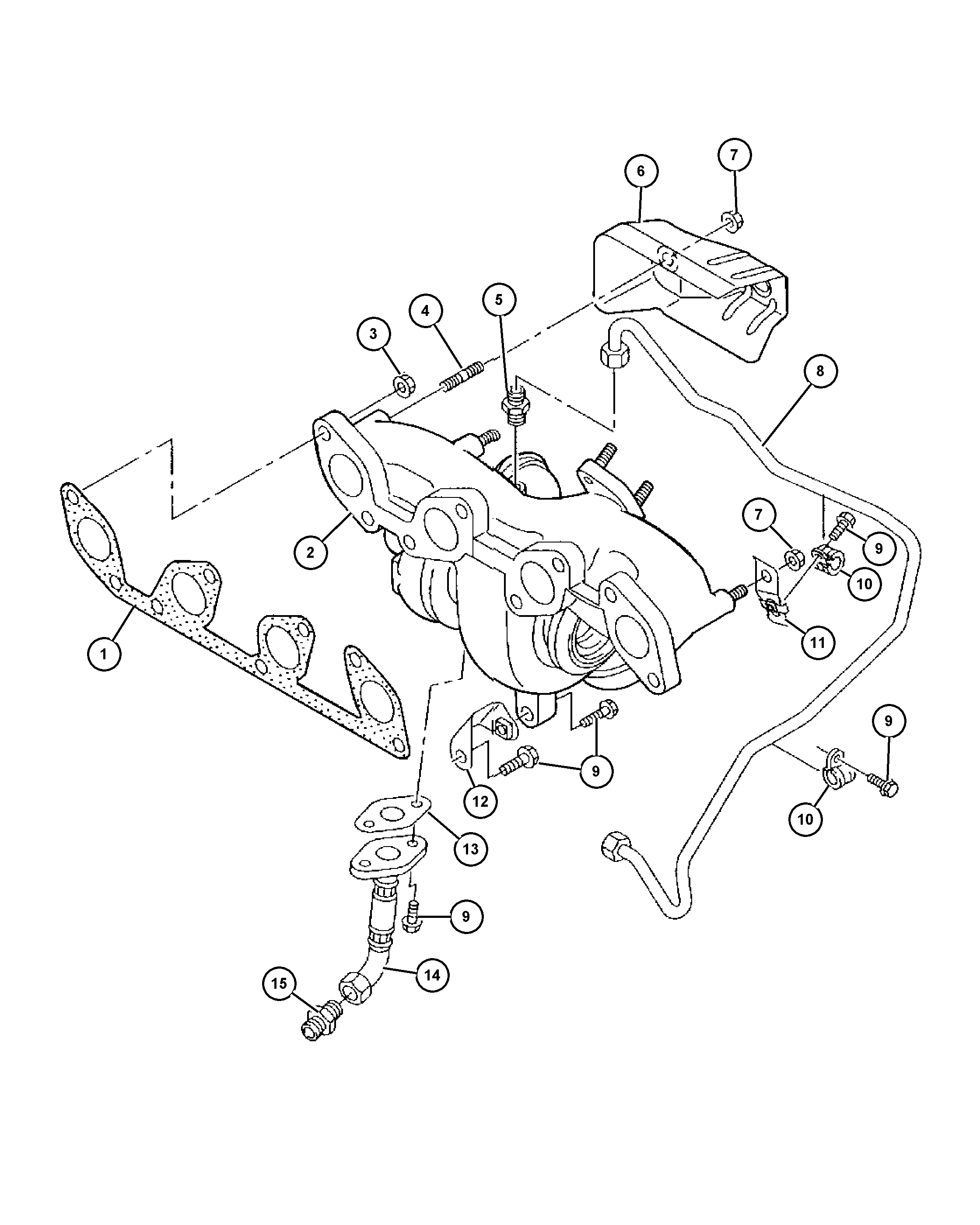 VAG 68000633AA* - MANIFOLD/TURBOCHARGER EXHAUST www.autoricambit.com