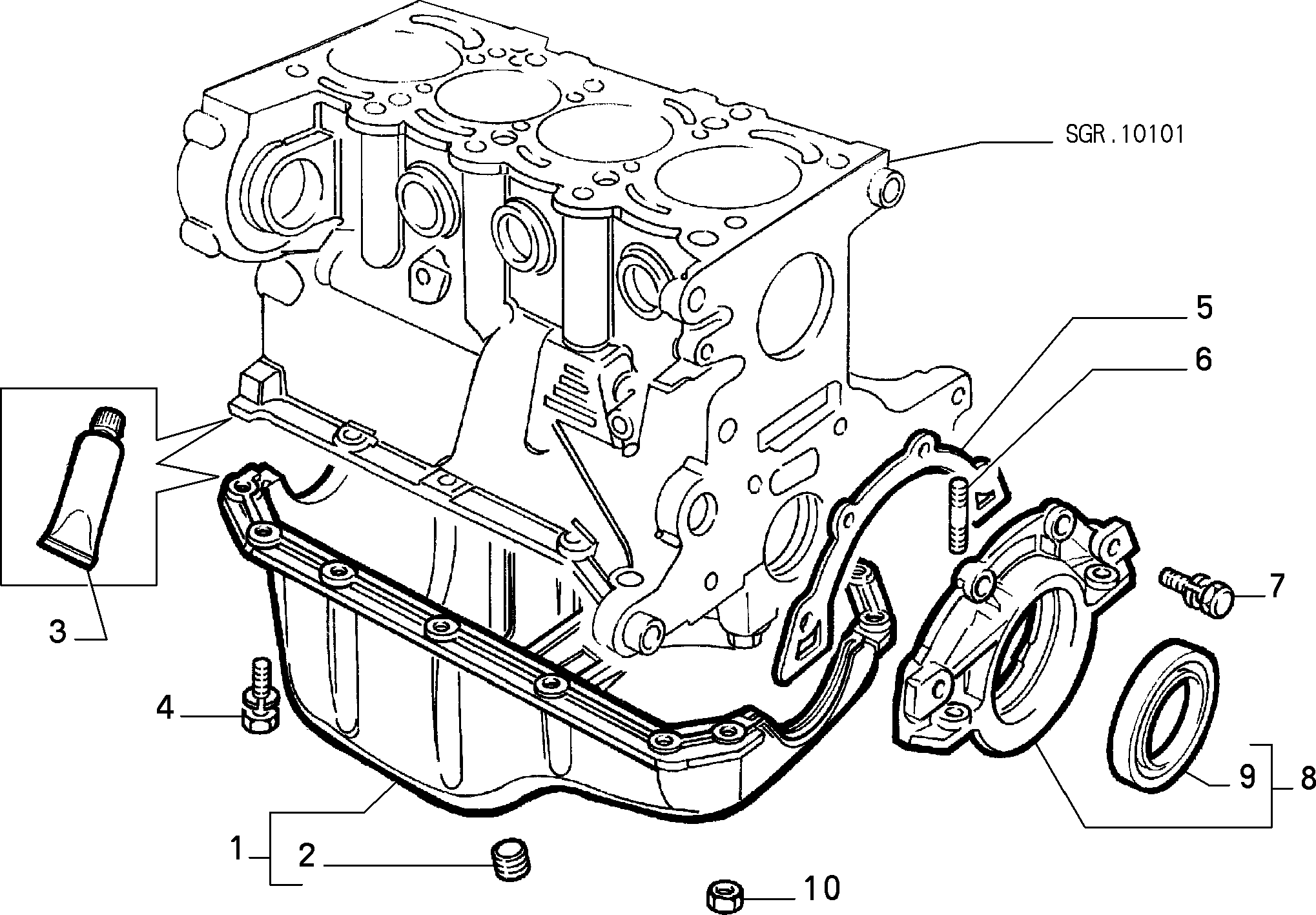 FIAT 7724665 - Paraolio, Albero a gomiti www.autoricambit.com