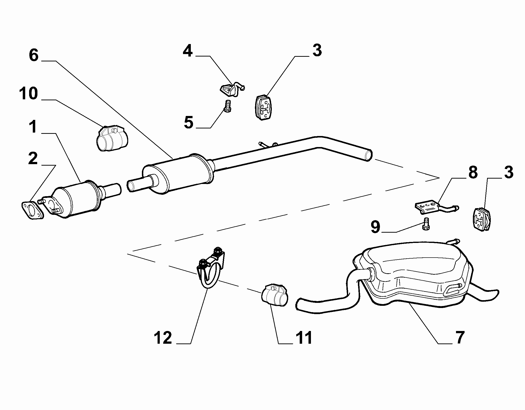 FIAT 71765140 - Silenziatore centrale www.autoricambit.com